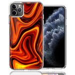 Apple iPhone 11 Pro Fire Abstract Design Double Layer Phone Case Cover