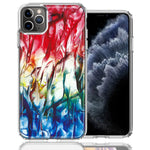 Apple iPhone 11 Pro Max Land Sea Abstract Design Double Layer Phone Case Cover