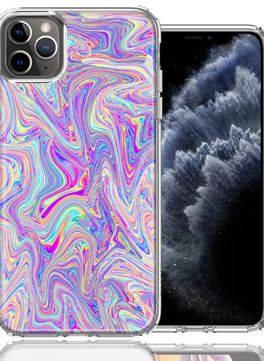 Apple iPhone 11 Pro Paint Swirl Design Double Layer Phone Case Cover