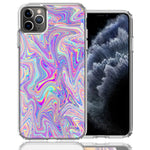 Apple iPhone 11 Pro Max Paint Swirl Design Double Layer Phone Case Cover