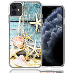 Apple iPhone 12 Mini Starfish Net Design Double Layer Phone Case Cover