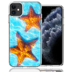 Apple iPhone 12 Ocean Starfish Design Double Layer Phone Case Cover