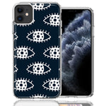 Apple iPhone 12 Mini Starry Evil Eyes Design Double Layer Phone Case Cover