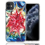 Apple iPhone 12 Tie Dye Abstract Design Double Layer Phone Case Cover