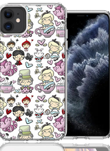 Apple iPhone 11 Wonderland Design Double Layer Phone Case Cover