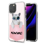 Apple iPhone 12 Pro Max Meowsome Cat Design Double Layer Phone Case Cover