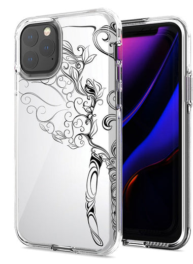 Apple iPhone 12 Pro 6.1" Abstract Elephant Design Double Layer Phone Case Cover