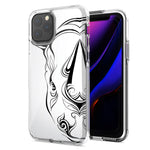 Apple iPhone 12 Abstract Rhino Design Double Layer Phone Case Cover