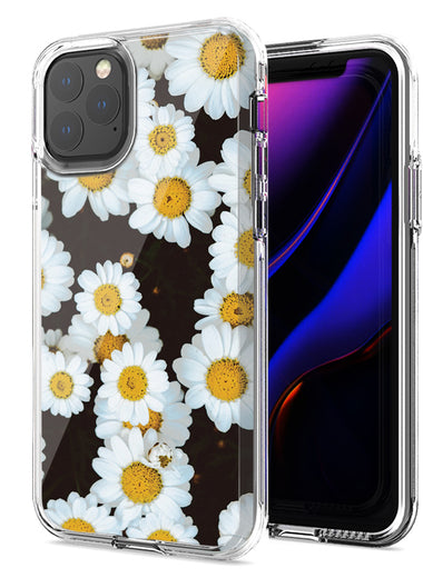 Apple iPhone 12 Pro Max Cute Daisy Flower Design Double Layer Phone Case Cover