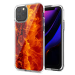 Apple iPhone 12 Mini Fire Design Double Layer Phone Case Cover