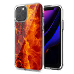 Apple iPhone 12 Pro 6.1" Fire Design Double Layer Phone Case Cover