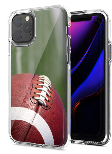 Apple iPhone 12 Football Design Double Layer Phone Case Cover