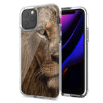 Apple iPhone 12 Lion Face Nosed Design Double Layer Phone Case Cover