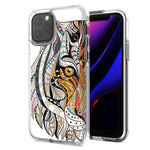 Apple iPhone 12 Pro Max Mosaic Tiger Face Design Double Layer Phone Case Cover