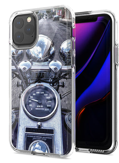 Apple iPhone 12 Pro 6.1" Motorcycle Chopper Design Double Layer Phone Case Cover