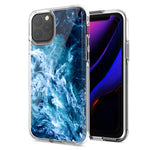 Apple iPhone 12 Mini Deep Blue Ocean Waves Design Double Layer Phone Case Cover