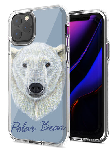 Apple iPhone 12 Polar Bear Design Double Layer Phone Case Cover