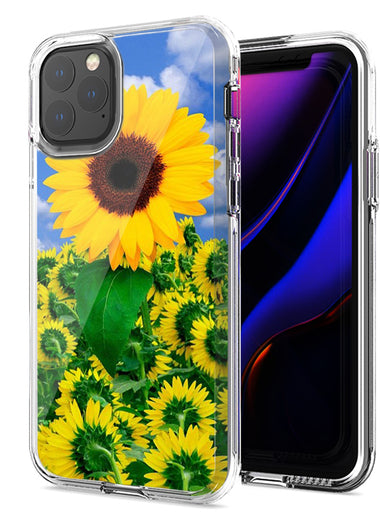 Apple iPhone 12 Pro 6.1" Sunflowers Design Double Layer Phone Case Cover