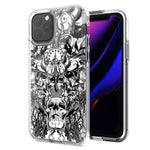 Apple iPhone 12 Viking Skull Design Double Layer Phone Case Cover
