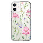Apple iPhone 12 Spring Pastel Wild Flowers Summer Classy Elegant Beautiful Hybrid Protective Phone Case Cover