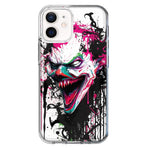 Apple iPhone 12 Evil Joker Face Painting Graffiti Hybrid Protective Phone Case Cover