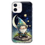 Apple iPhone 12 Stars Moon Starry Night Space Gnome Hybrid Protective Phone Case Cover