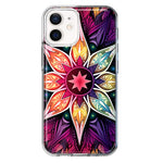 Apple iPhone 11 Mandala Geometry Abstract Star Pattern Hybrid Protective Phone Case Cover