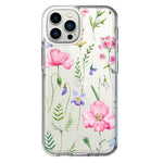 Apple iPhone 11 Pro Max Spring Pastel Wild Flowers Summer Classy Elegant Beautiful Hybrid Protective Phone Case Cover