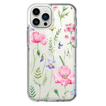 Apple iPhone 12 Pro Spring Pastel Wild Flowers Summer Classy Elegant Beautiful Hybrid Protective Phone Case Cover