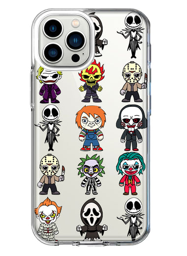 Apple iPhone 12 Pro Max Cute Classic Halloween Spooky Cartoon Characters Hybrid Protective Phone Case Cover