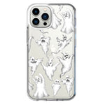 Apple iPhone 11 Pro Cute Halloween Spooky Floating Ghosts Horror Scary Hybrid Protective Phone Case Cover