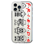 Apple iPhone 12 Pro Cute Halloween Spooky Horror Scary Characters Friends Hybrid Protective Phone Case Cover