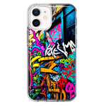 Apple iPhone 12 Mini Urban Graffiti Street Art Painting Hybrid Protective Phone Case Cover