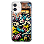 Apple iPhone 12 Urban Graffiti Wall Art Painting Hybrid Protective Phone Case Cover