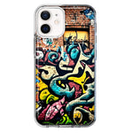 Apple iPhone 12 Mini Urban Graffiti Wall Art Painting Hybrid Protective Phone Case Cover