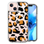 Apple iPhone 13 Mini Classic Animal Wild Leopard Jaguar Print Double Layer Phone Case Cover