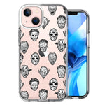 Apple iPhone 14 Spooky Halloween Villains Design Double Layer Phone Case Cover