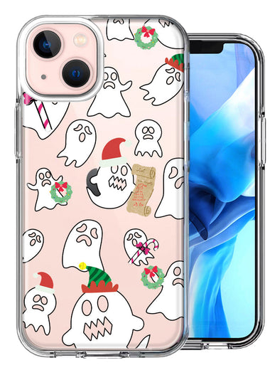 Apple iPhone 15 Plus Halloween Christmas Ghost Design Double Layer Phone Case Cover
