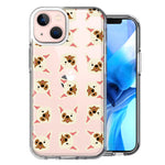 Apple iPhone 15 Plus Frenchie Bulldog Polkadots Design Double Layer Phone Case Cover