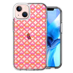 Apple iPhone 13 Infinity Hearts Design Double Layer Phone Case Cover