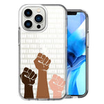 Apple iPhone 13 Pro BLM Equality Stand With You Double Layer Phone Case Cover