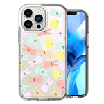 Apple iPhone 13 Pro Pastel Easter Polkadots Bunny Chick Candies Double Layer Phone Case Cover