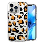 Apple iPhone 13 Pro Classic Animal Wild Leopard Jaguar Print Double Layer Phone Case Cover