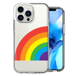Apple iPhone 13 Pro Just Rainbow Design Double Layer Phone Case Cover