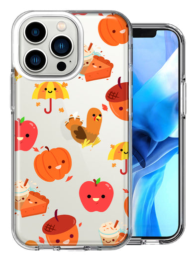 Apple iPhone 13 Pro Thanksgiving Autumn Fall Design Double Layer Phone Case Cover