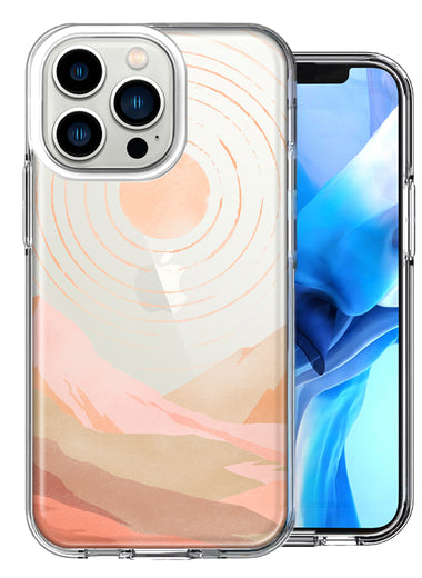 Apple iPhone 13 Pro Desert Mountains Design Double Layer Phone Case Cover