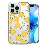 Apple iPhone 13 Pro Polkadots Pineapples Design Double Layer Phone Case Cover