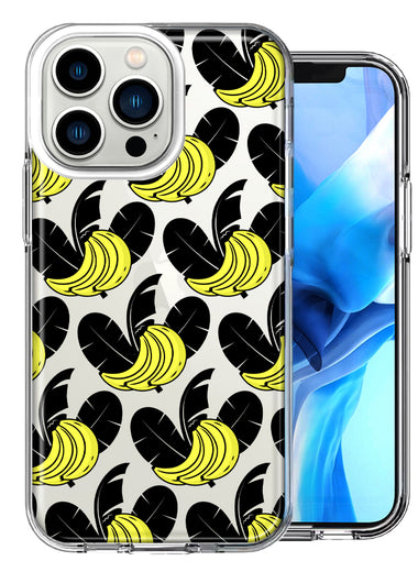 Apple iPhone 13 Pro Tropical Bananas Design Double Layer Phone Case Cover
