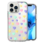 Apple iPhone 13 Pro Valentine's Day Heart Candies Design Double Layer Phone Case Cover