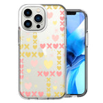 Apple iPhone 13 Pro XOXO Hearts Love Design Double Layer Phone Case Cover